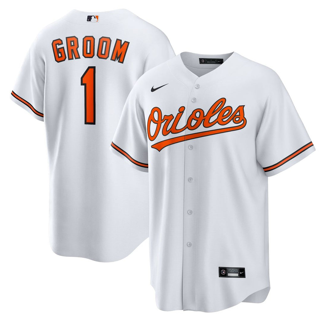 Baltimore Orioles | Nike White #1 Groom Home Replica Jersey