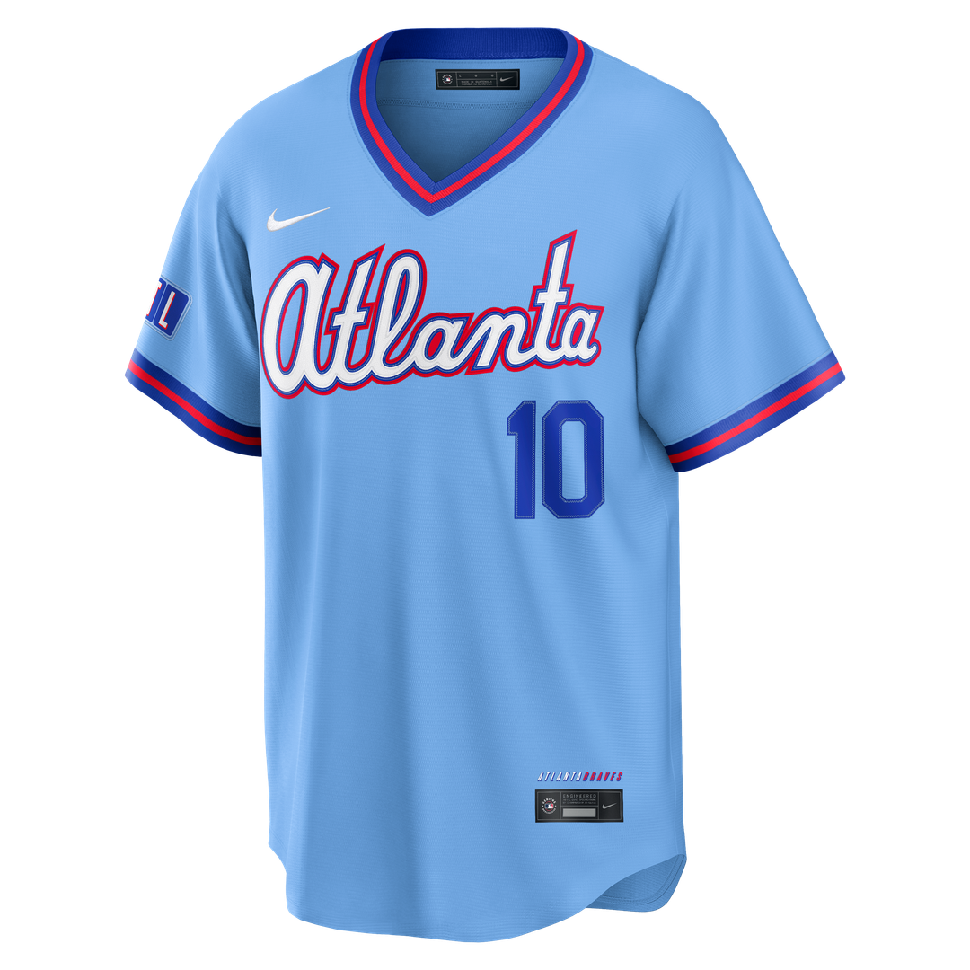 Atlanta Braves Chipper Jones | Nike Powder Blue 2026 City Connect Stadium Jersey