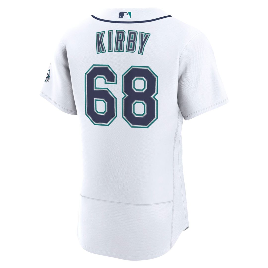 Seattle Mariners George Kirby | Nike White Home 50th Season Authentic Jersey