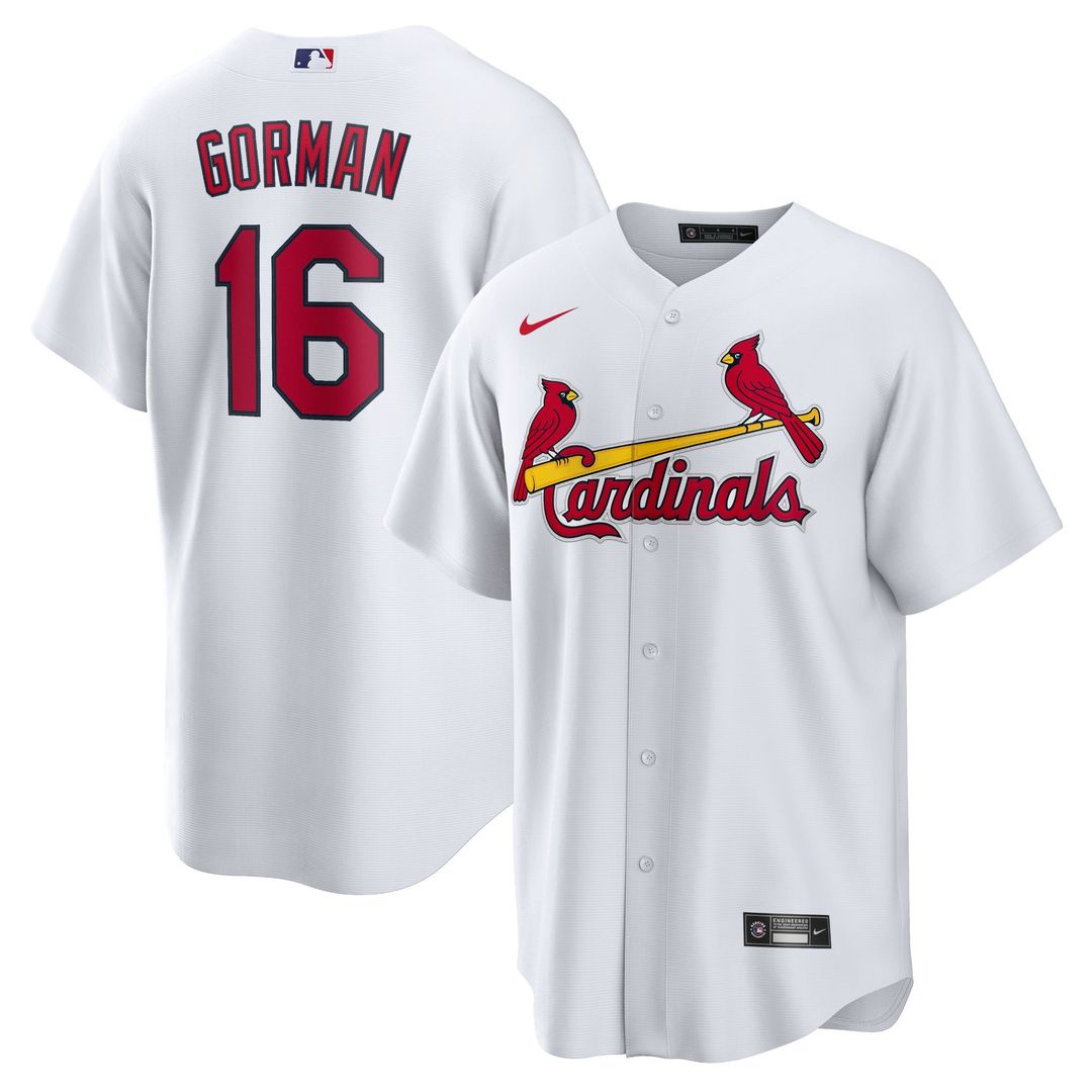 St. Louis Cardinals Nolan Gorman | Nike White Home Replica Jersey