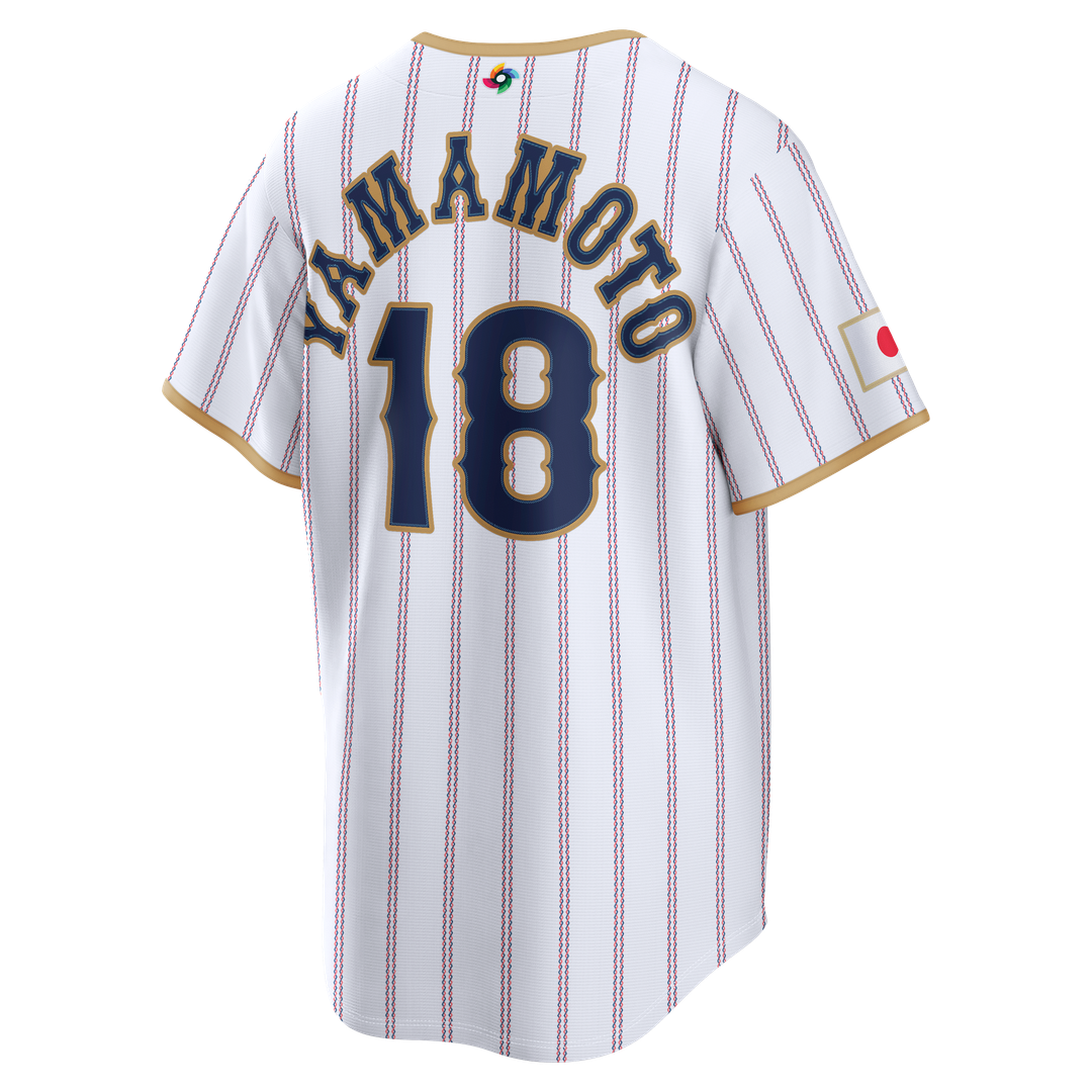 Japan Baseball Yoshinobu Yamamoto | Nike White 2026 World Baseball Classic Home Stadium Jersey