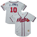Atlanta Braves Chipper Jones | Mitchell & Ness Gray 1995 Throwback Authentic Jersey