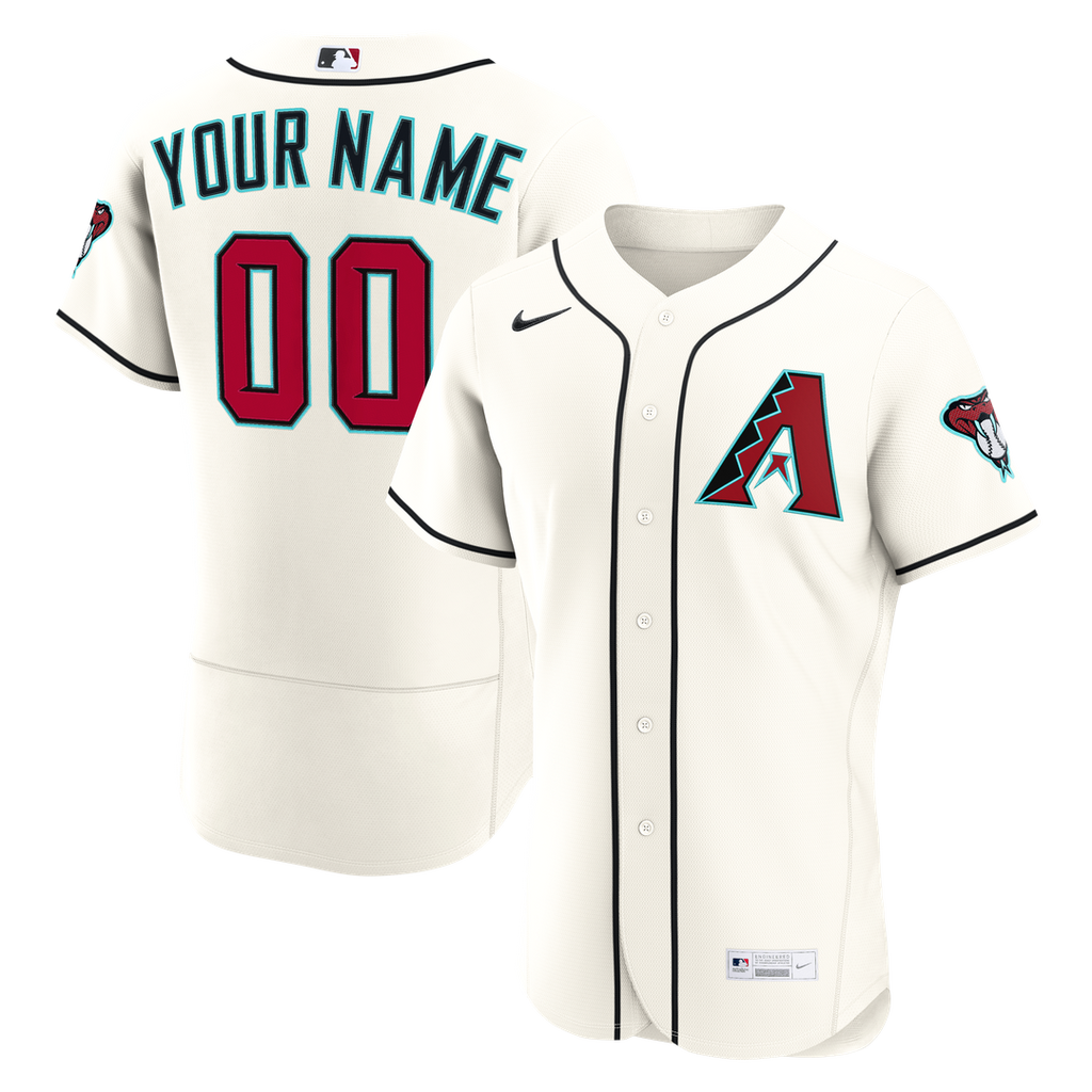 Arizona Diamondbacks | Nike Cream Home Authentic Custom Jersey