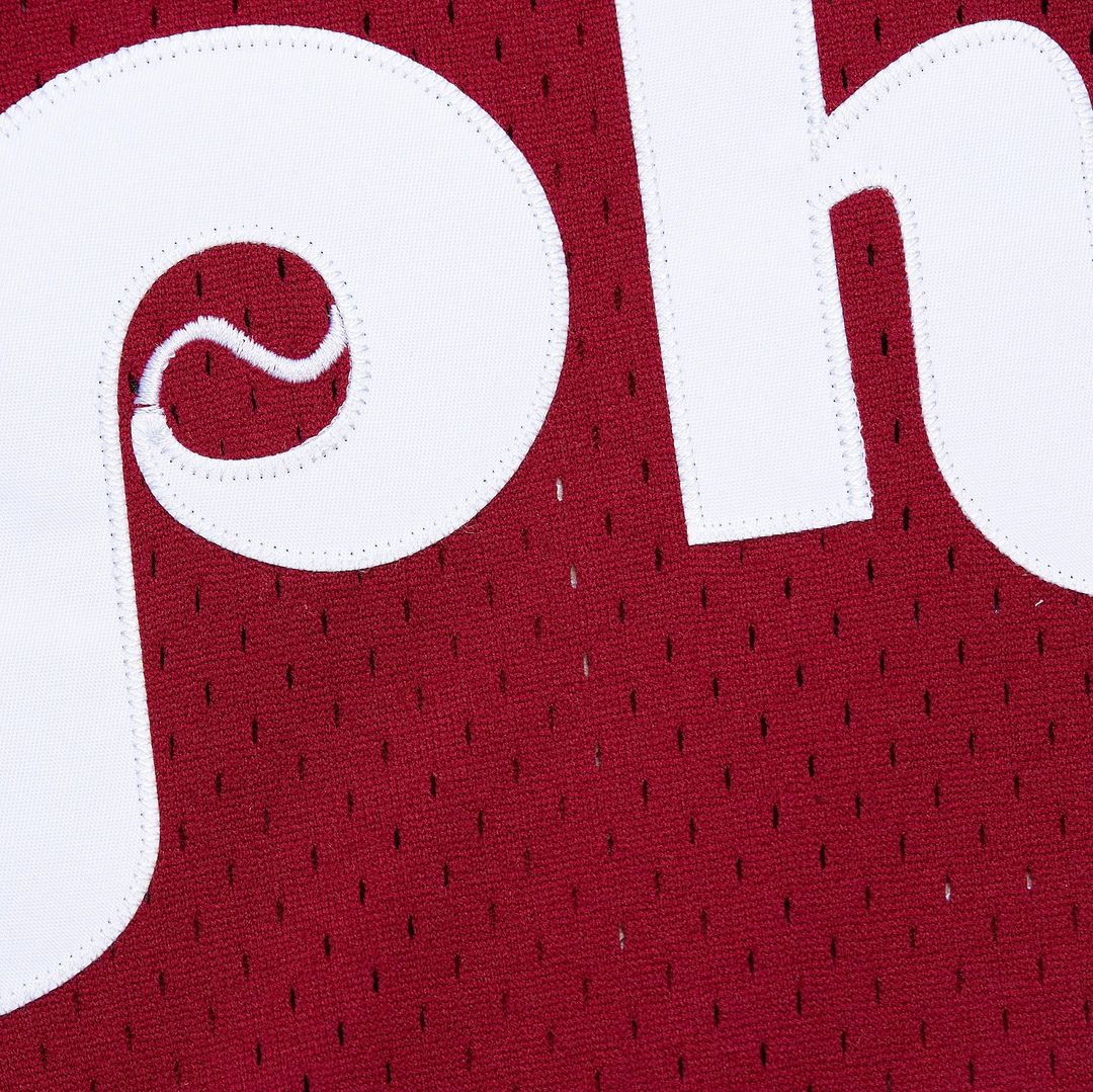 Philadelphia Phillies John Kruk | Mitchell & Ness Burgundy Big & Tall Cooperstown Collection Mesh Batting Practice Jersey