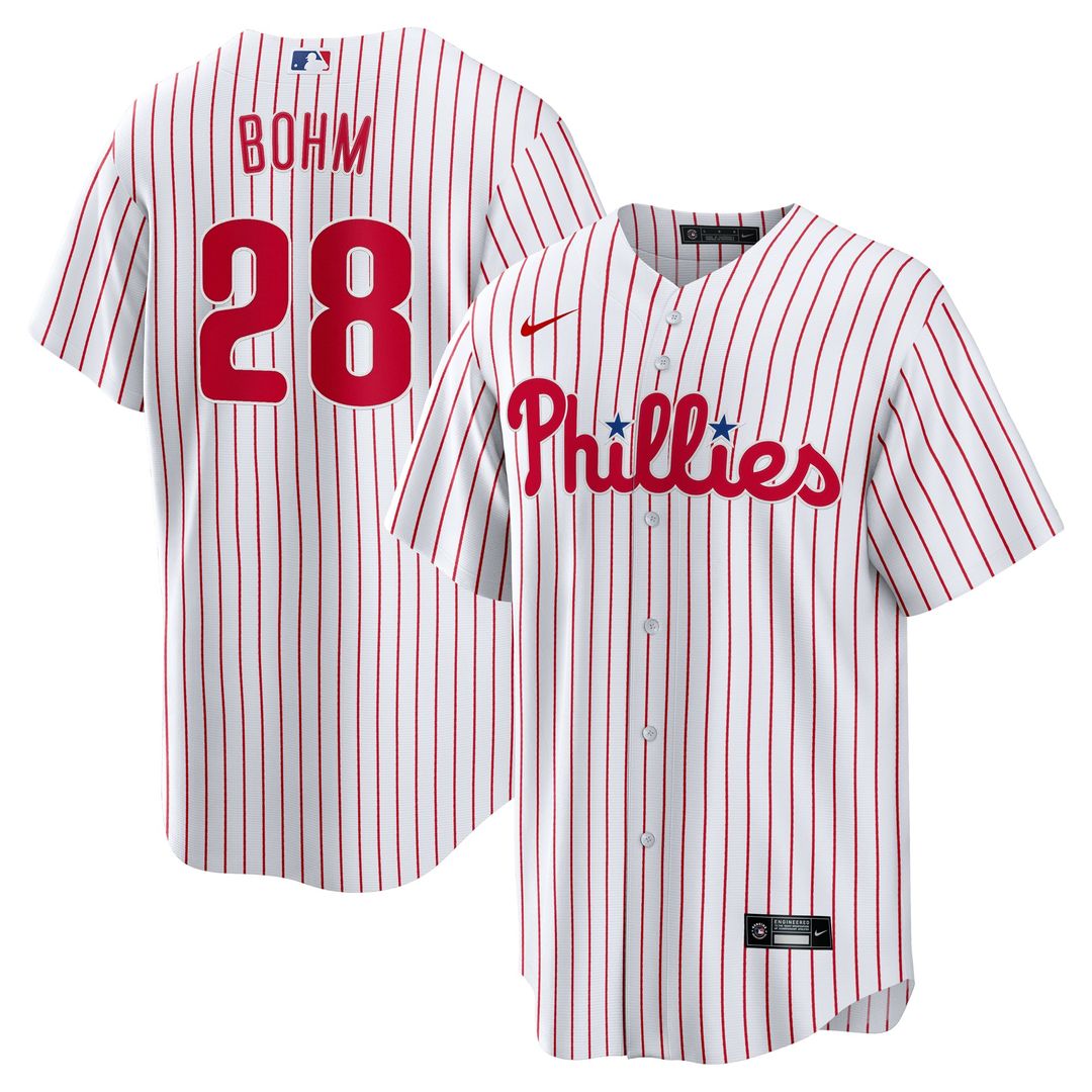 Philadelphia Phillies Alec Bohm | Nike White Home Replica Jersey