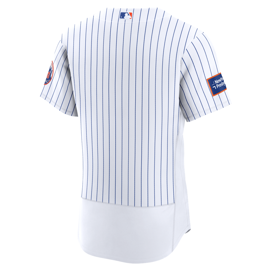 New York Mets | Nike White Home Sponsor Patch Authentic Jersey