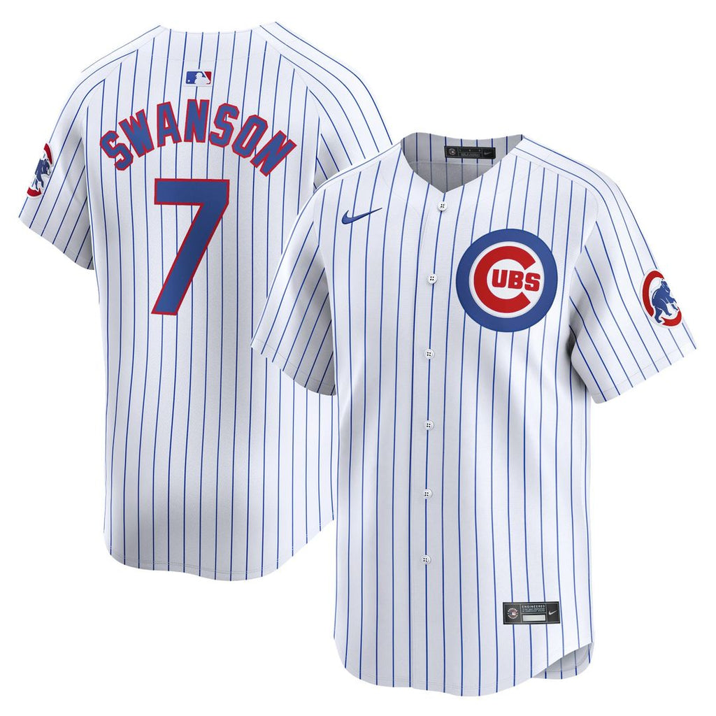 Chicago Cubs Dansby Swanson | Nike White Home Limited Player Jersey