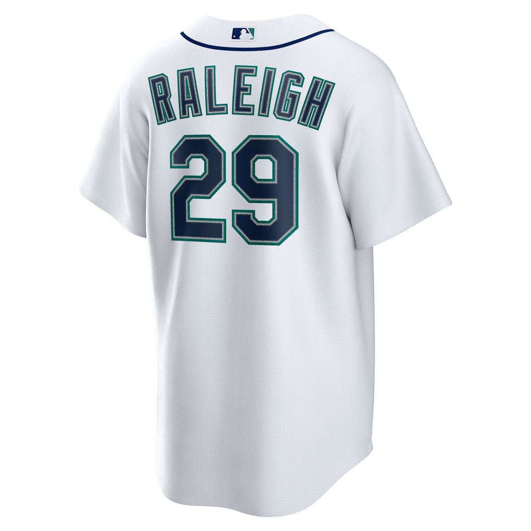 Seattle Mariners Cal Raleigh | Nike White Home Replica Player Jersey