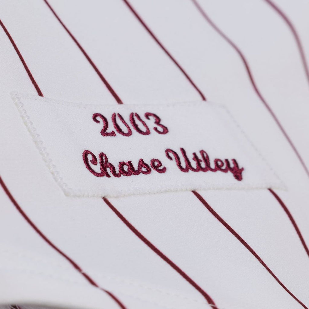Philadelphia Phillies Chase Utley | Mitchell & Ness White 2003 Cooperstown Collection Authentic Jersey