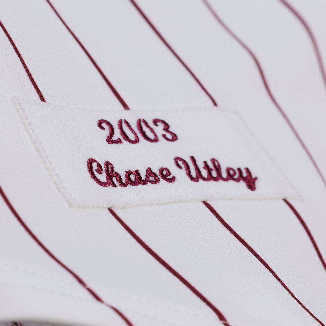 Philadelphia Phillies Chase Utley | Mitchell & Ness White 2003 Cooperstown Collection Authentic Jersey