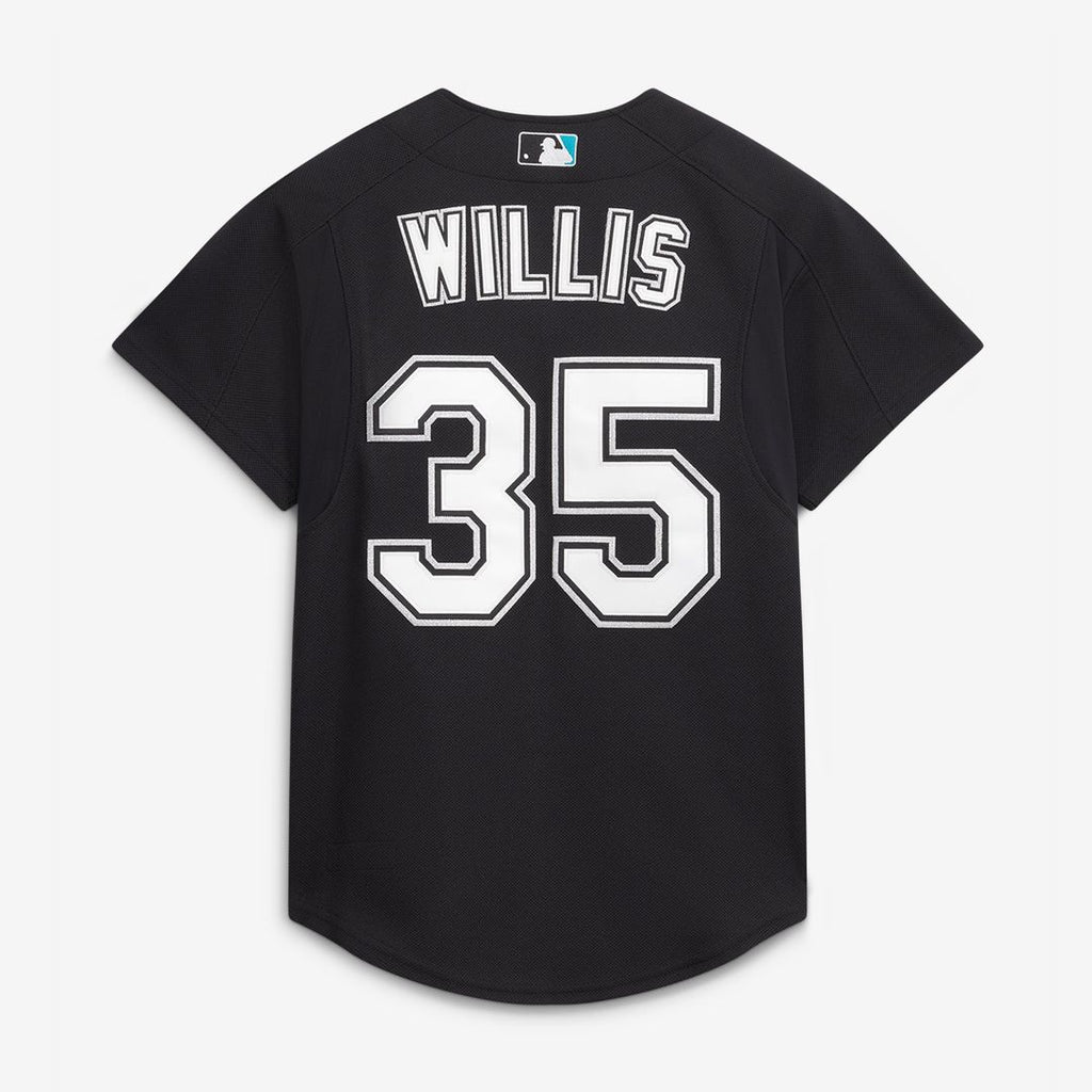 Florida Marlins Dontrelle Willis | Mitchell & Ness Black Cooperstown Collection Mesh Batting Practice Button-Up Jersey