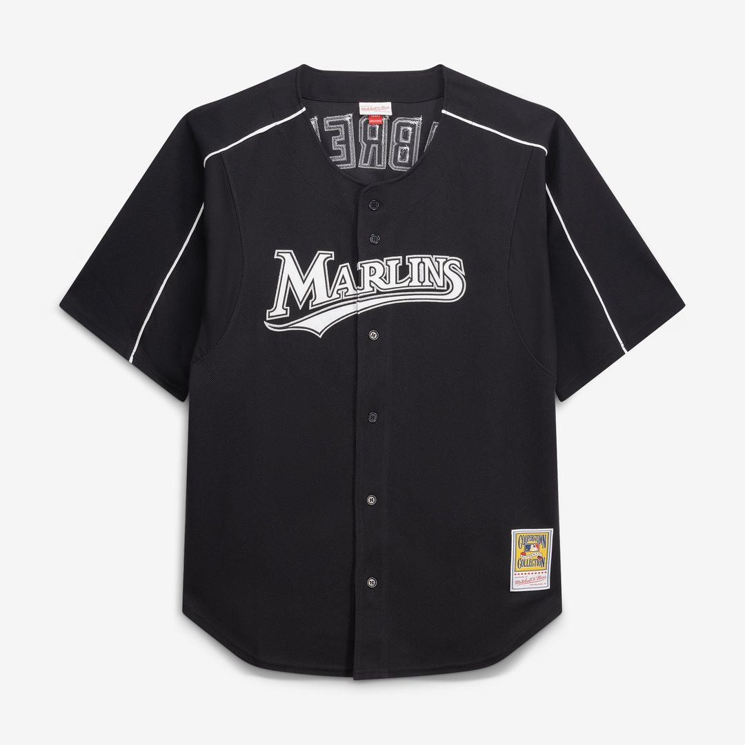 Miami Marlins Miguel Cabrera | Mitchell & Ness Black Big & Tall Cooperstown Mesh Batting Practice Jersey