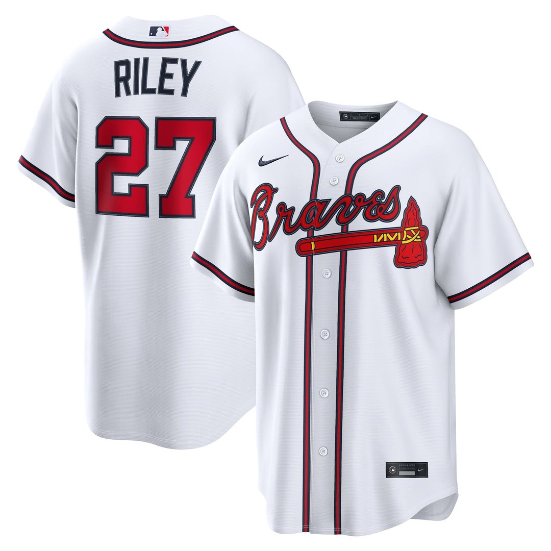 Atlanta Braves Austin Riley | Nike White Home Replica Jersey