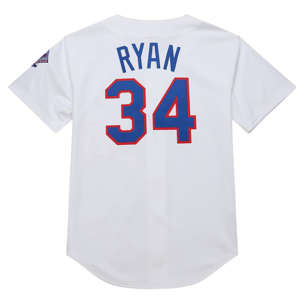 Texas Rangers Nolan Ryan | Mitchell & Ness White 1993 Cooperstown Collection Authentic Jersey