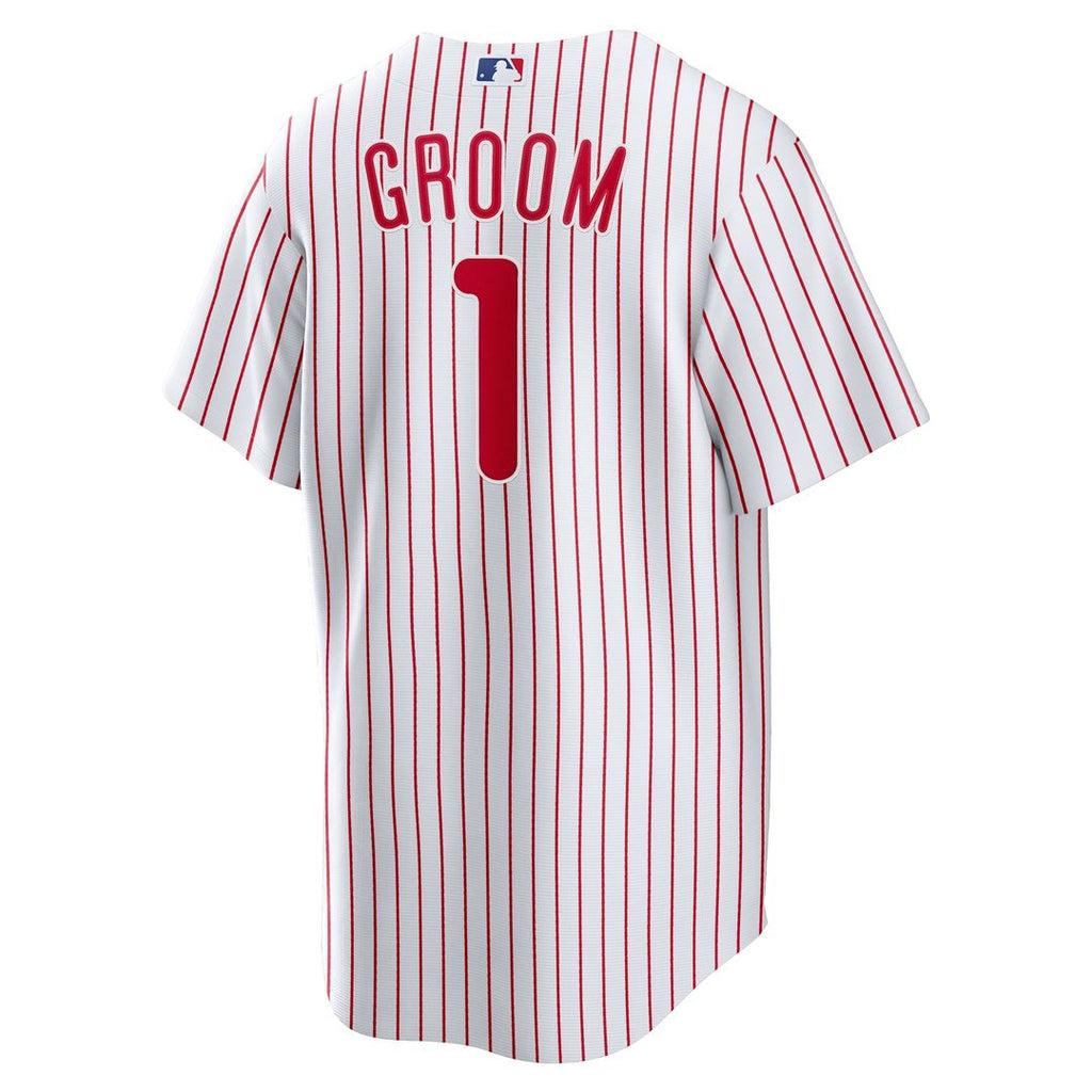 Philadelphia Phillies | Nike White #1 Groom Home Replica Jersey