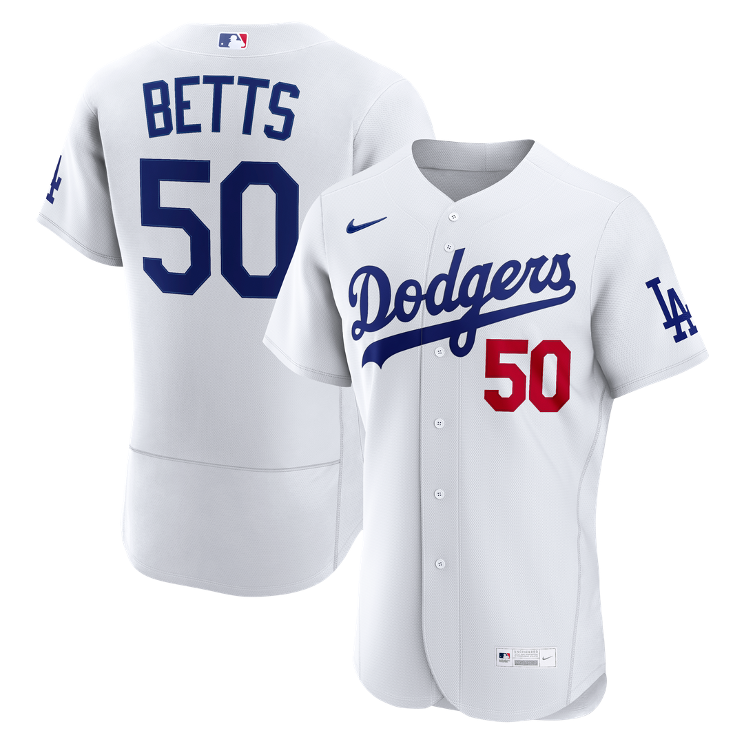 Los Angeles Dodgers Mookie Betts | Nike White Home Authentic Jersey
