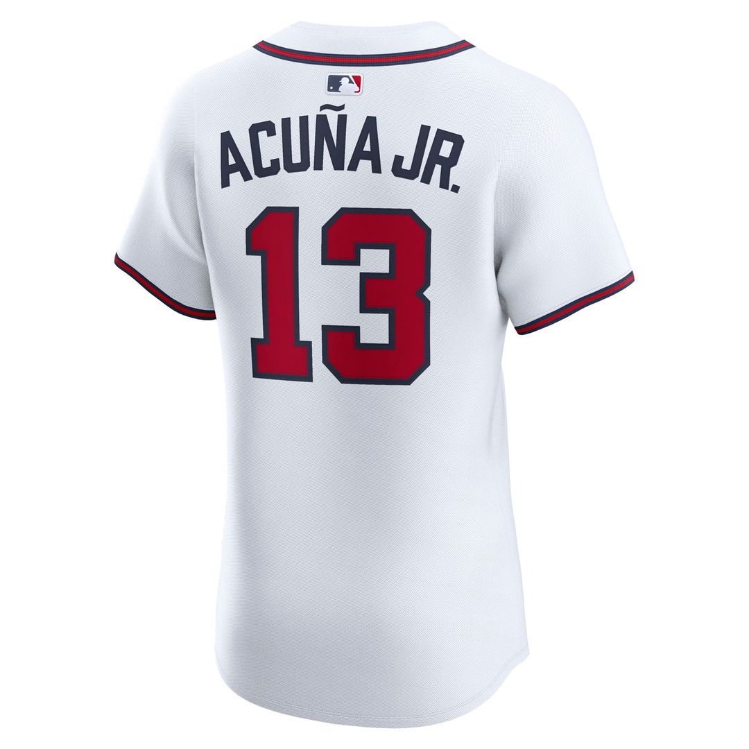 Atlanta Braves Ronald Acuña Jr. | Nike White Home Elite Player Jersey