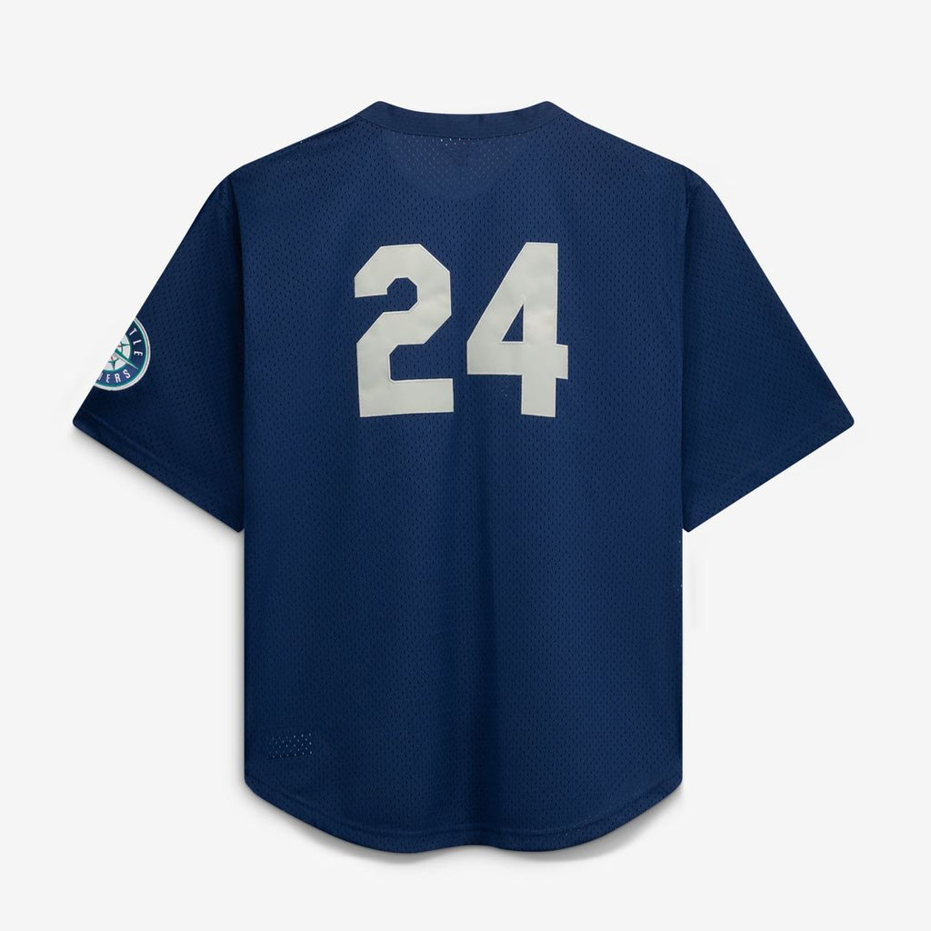 Seattle Mariners | Mitchell & Ness Navy Big & Tall Cooperstown Collection Mesh Batting Practice Jersey