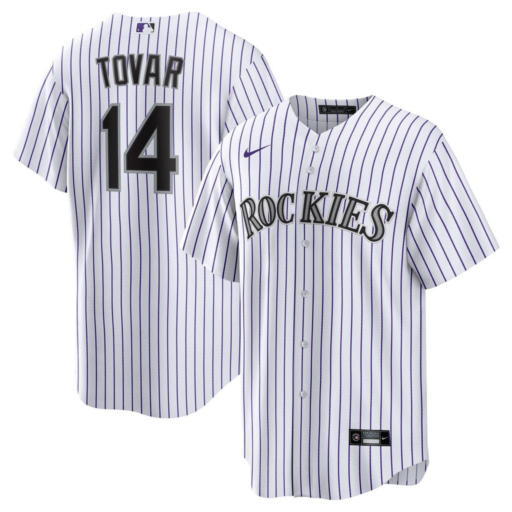Colorado Rockies Ezequiel Tovar | Nike White Home Replica Jersey