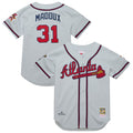 Atlanta Braves Greg Maddux | Mitchell & Ness Gray 1995 Throwback Authentic Jersey