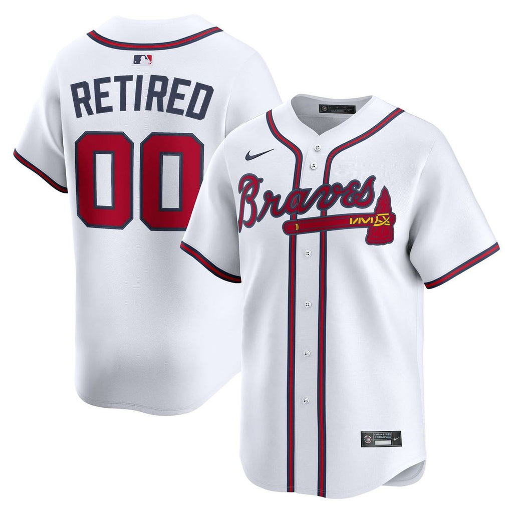 Atlanta Braves | Nike White Home Limited Pick-A-Player Retired Roster Jersey