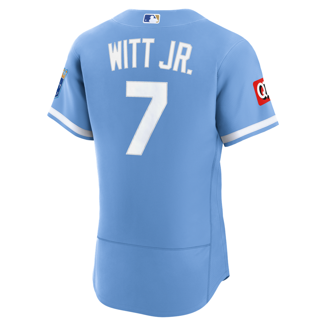Kansas City Royals Bobby Witt Jr. | Nike White Home Authentic Sponsor Patch Jersey