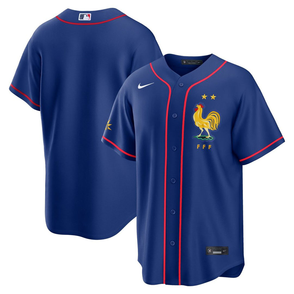 France National Team x MLB | Nike Blue Stadium Replica Jersey