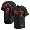 Baltimore Orioles Gunnar Henderson | Nike Black Alternate Limited Player Jersey