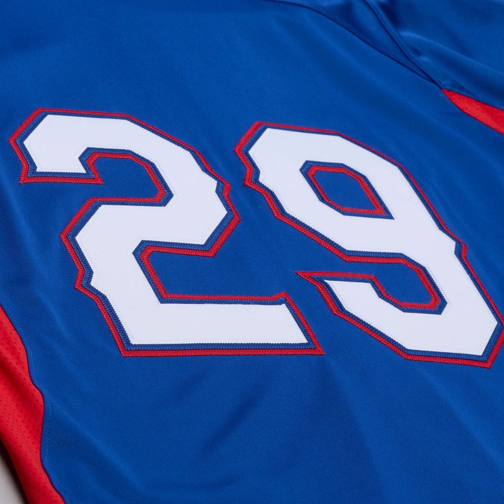 Texas Rangers Adrian Beltre | Mitchell & Ness Royal Cooperstown Mesh Batting Practice Button-Up Jersey