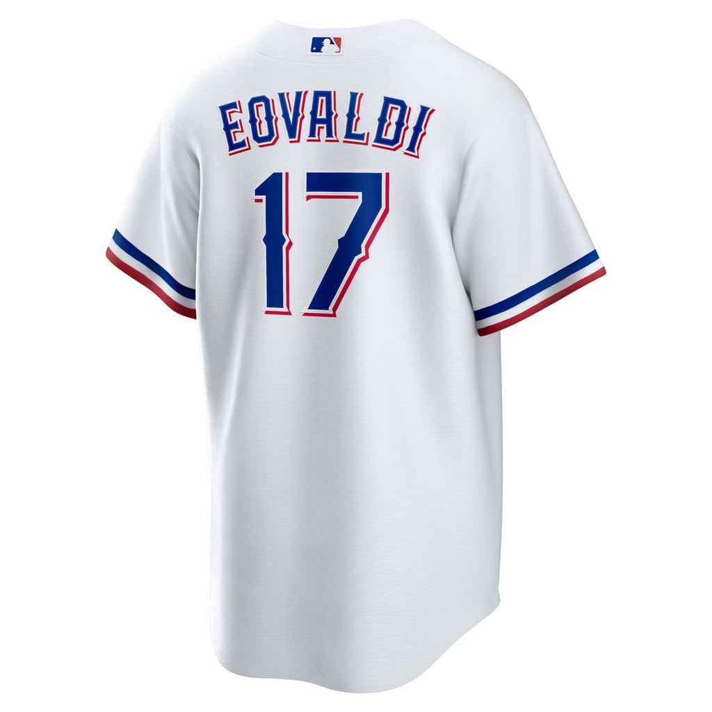 Texas Rangers Nathan Eovaldi | Nike White Home Replica Player Jersey