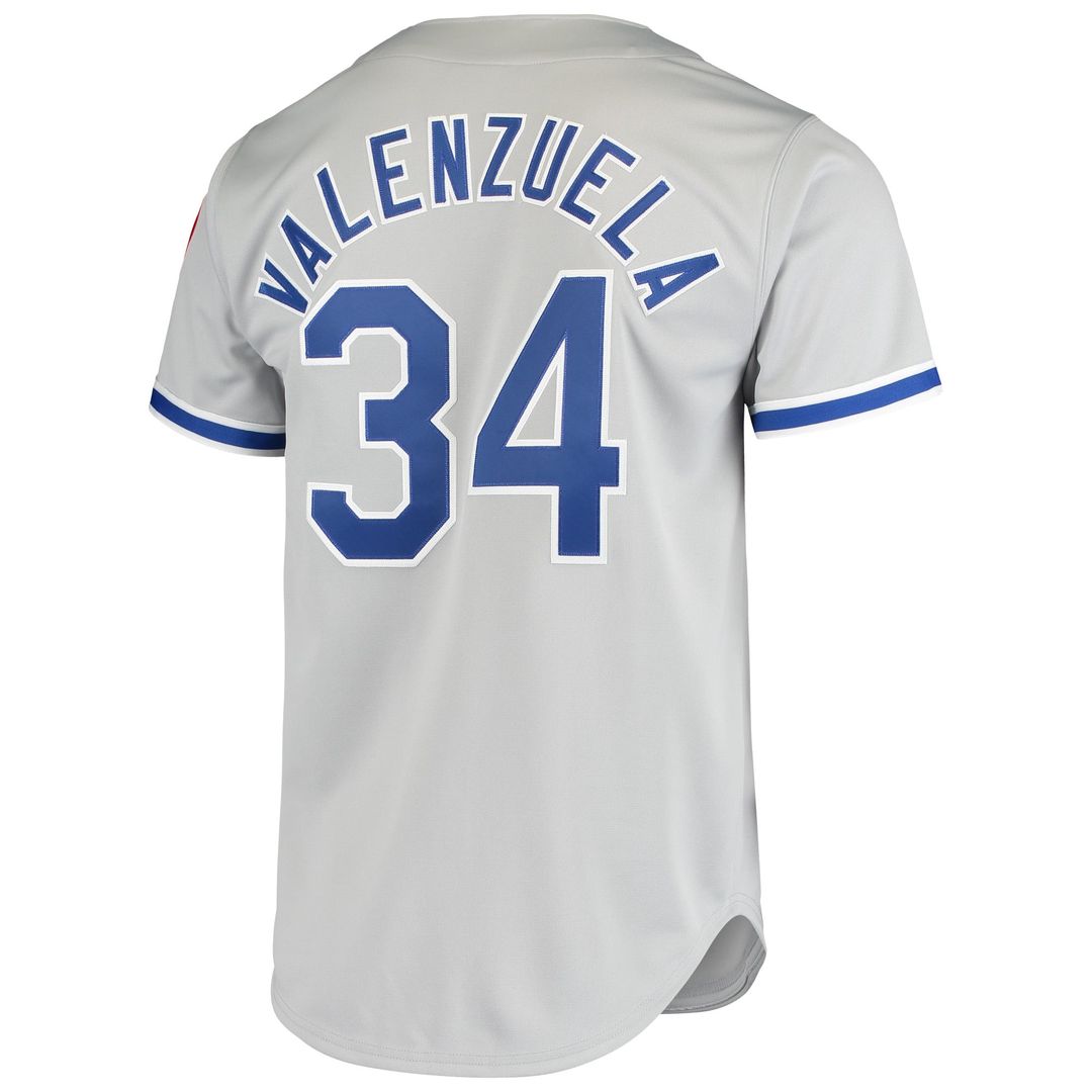 Los Angeles Dodgers Fernando Valenzuela | Mitchell & Ness Gray Authentic Jersey