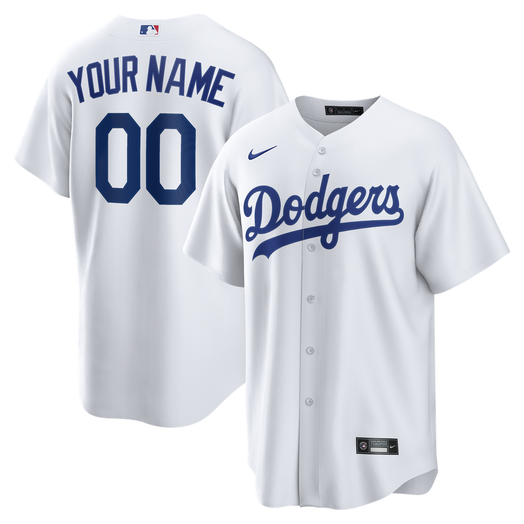 Los Angeles Dodgers | Nike White Home Replica Custom Jersey