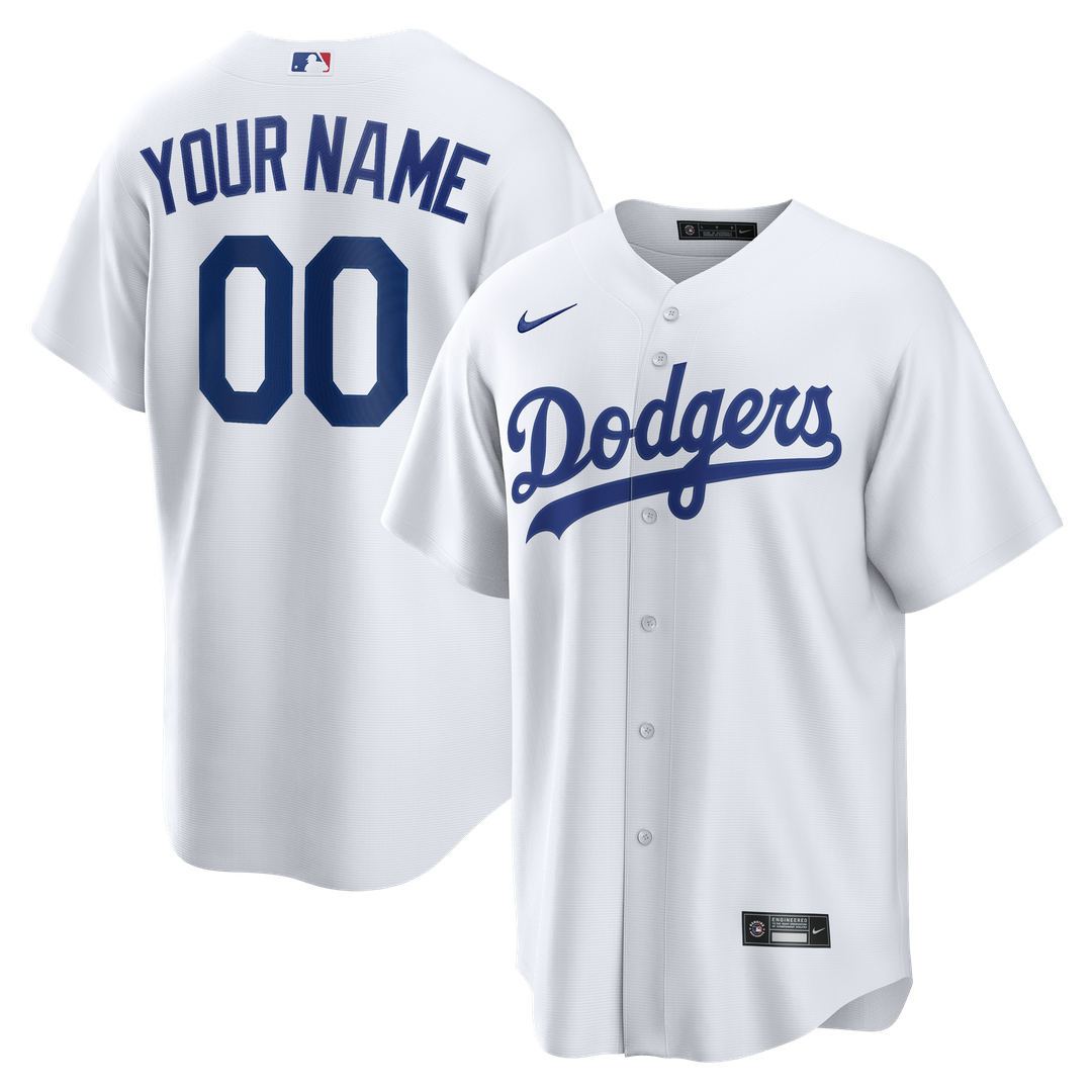 Los Angeles Dodgers | Nike White Home Replica Custom Jersey