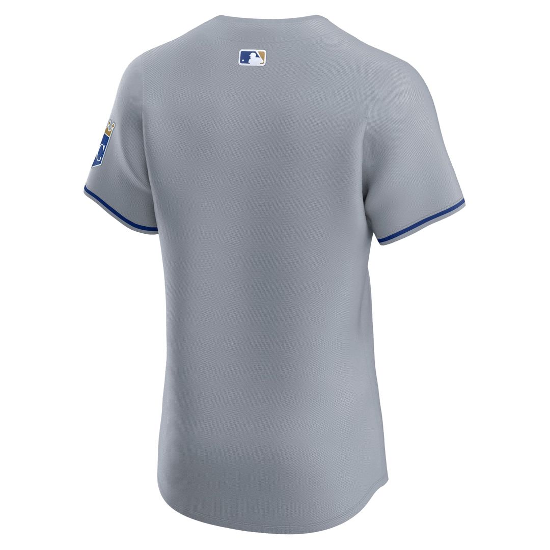 Kansas City Royals | Nike Gray Road Vapor Premier Elite Patch Jersey