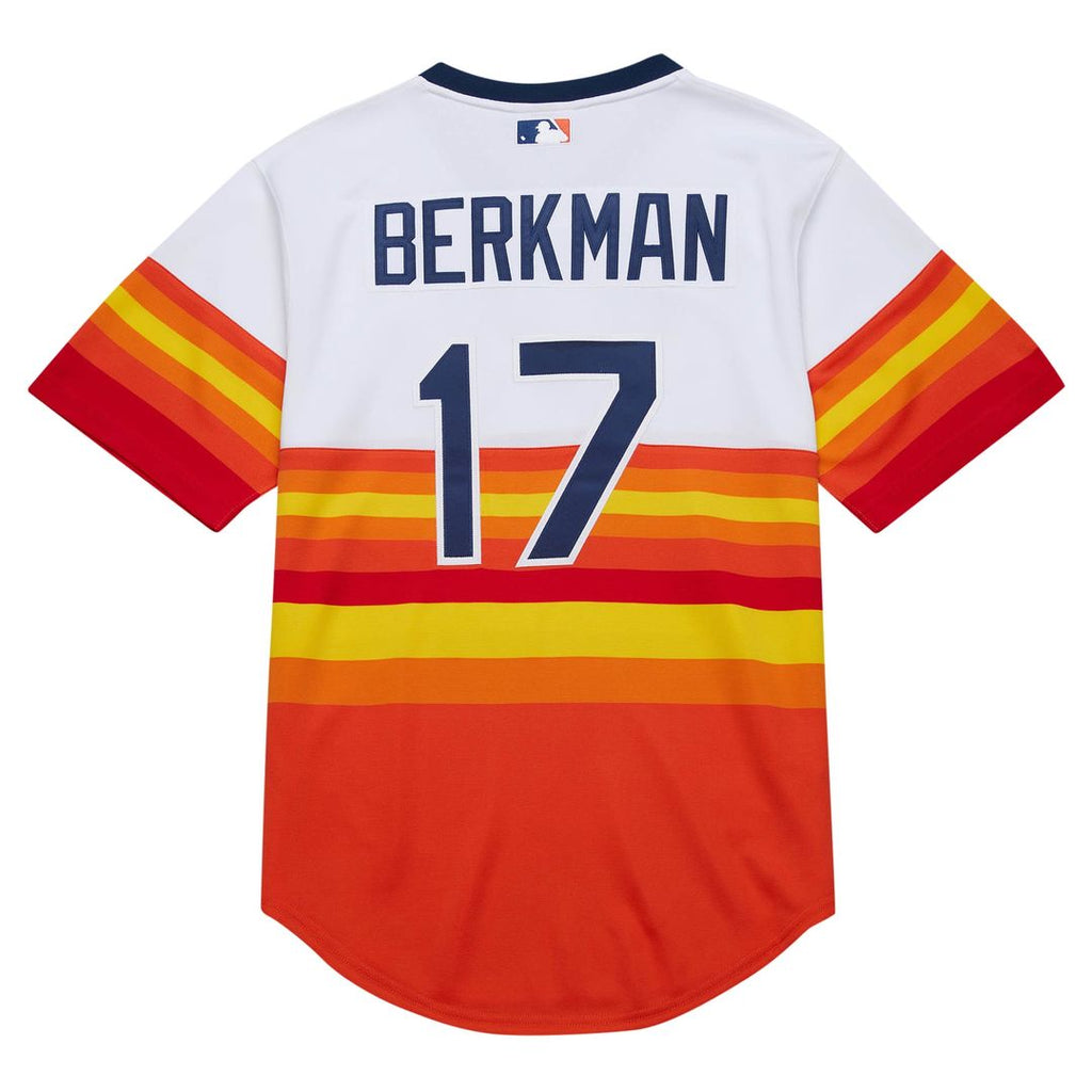 Houston Astros Lance Berkman | Mitchell & Ness White 2004 Cooperstown Collection Authentic Throwback Jersey
