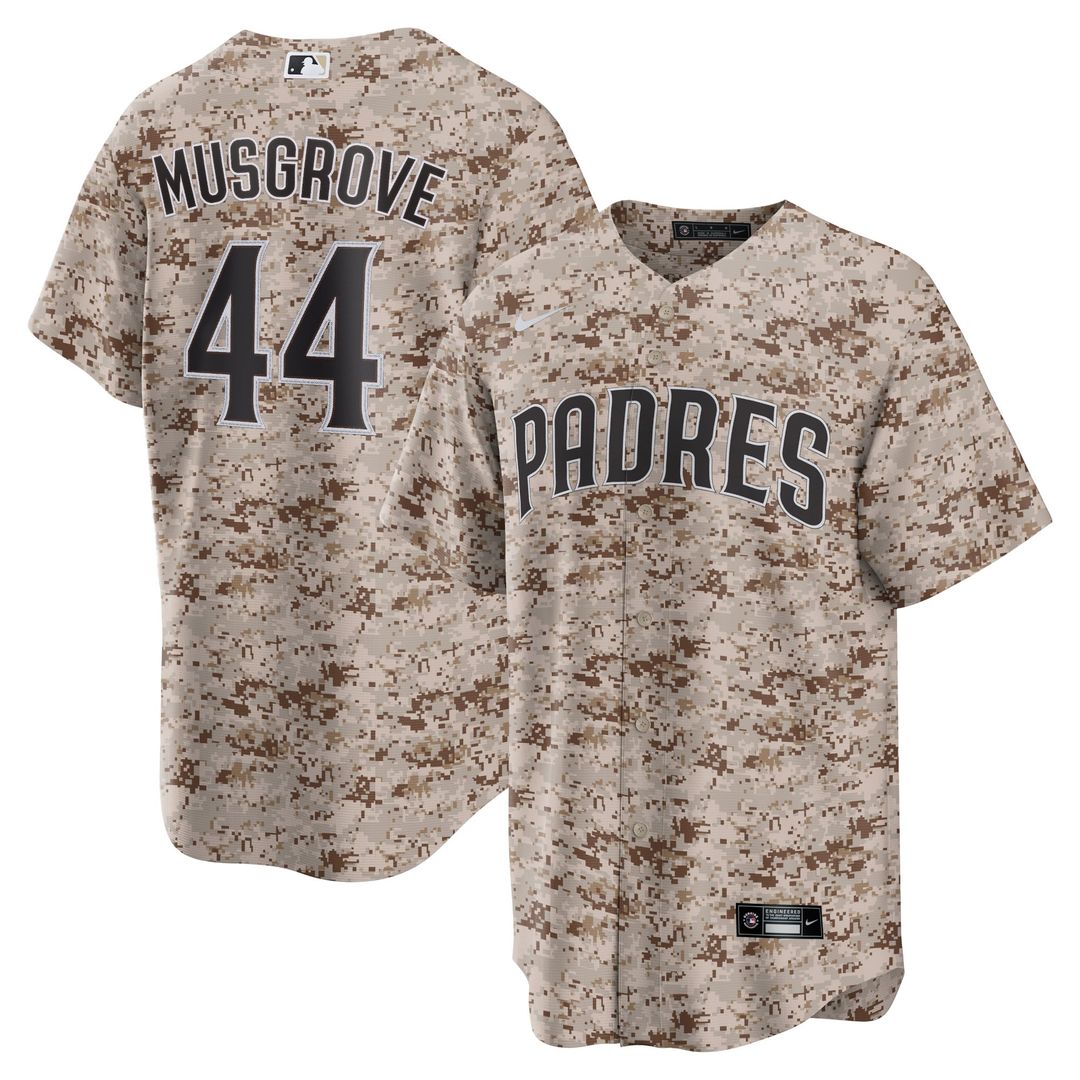San Diego Padres Joe Musgrove | Nike Camo USMC Alternate Replica Player Jersey