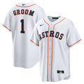 Houston Astros | Nike White #1 Groom Home Replica Jersey
