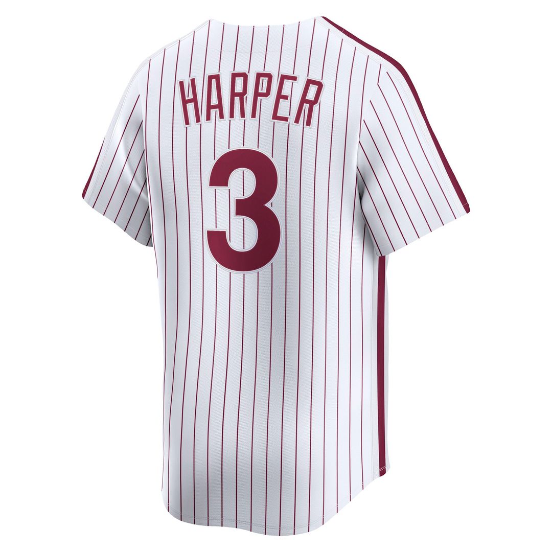 Philadelphia Phillies Bryce Harper | Nike White Cooperstown Collection Limited Jersey
