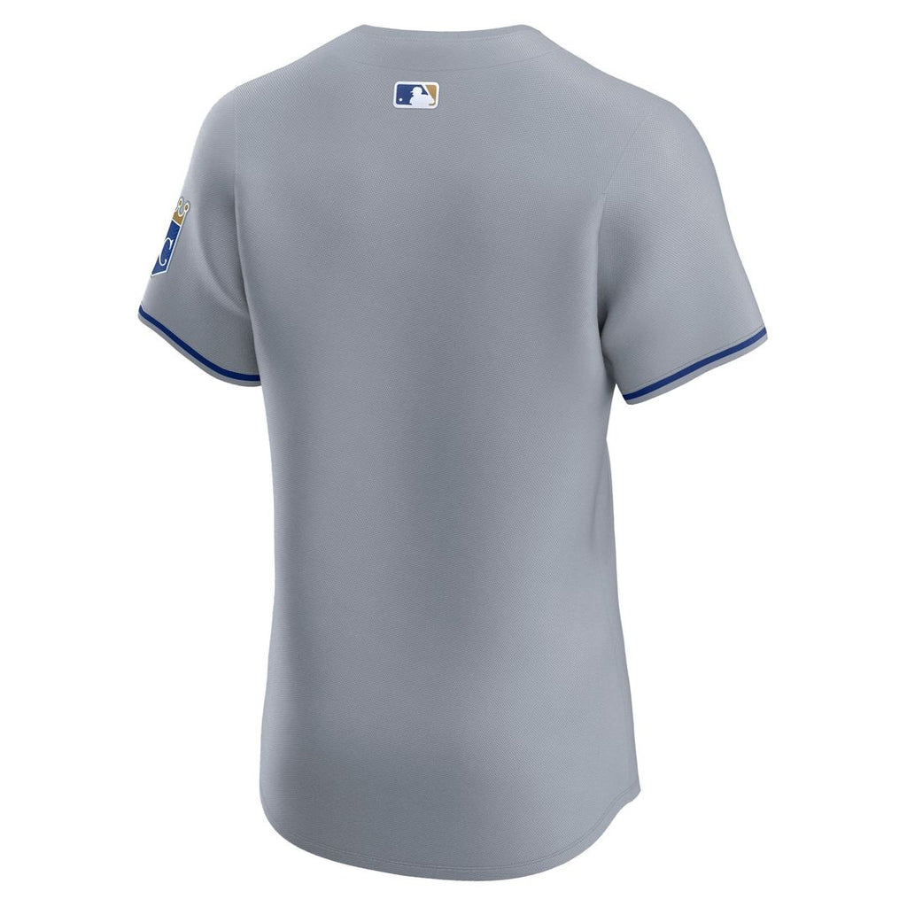 Kansas City Royals | Nike Gray Road Vapor Premier Elite Patch Jersey