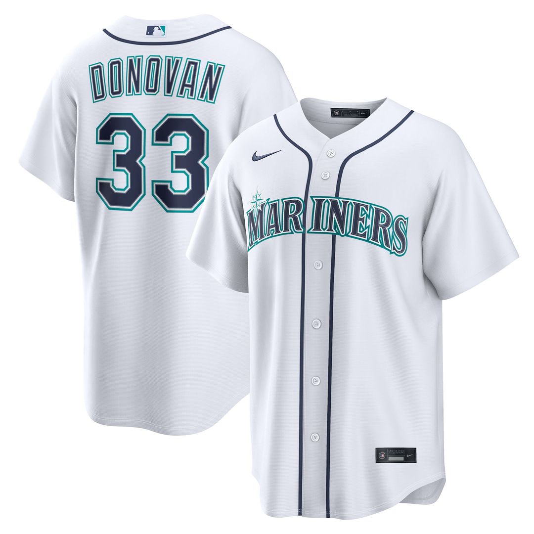 Seattle Mariners Brendan Donovan | Nike White Home Replica Jersey