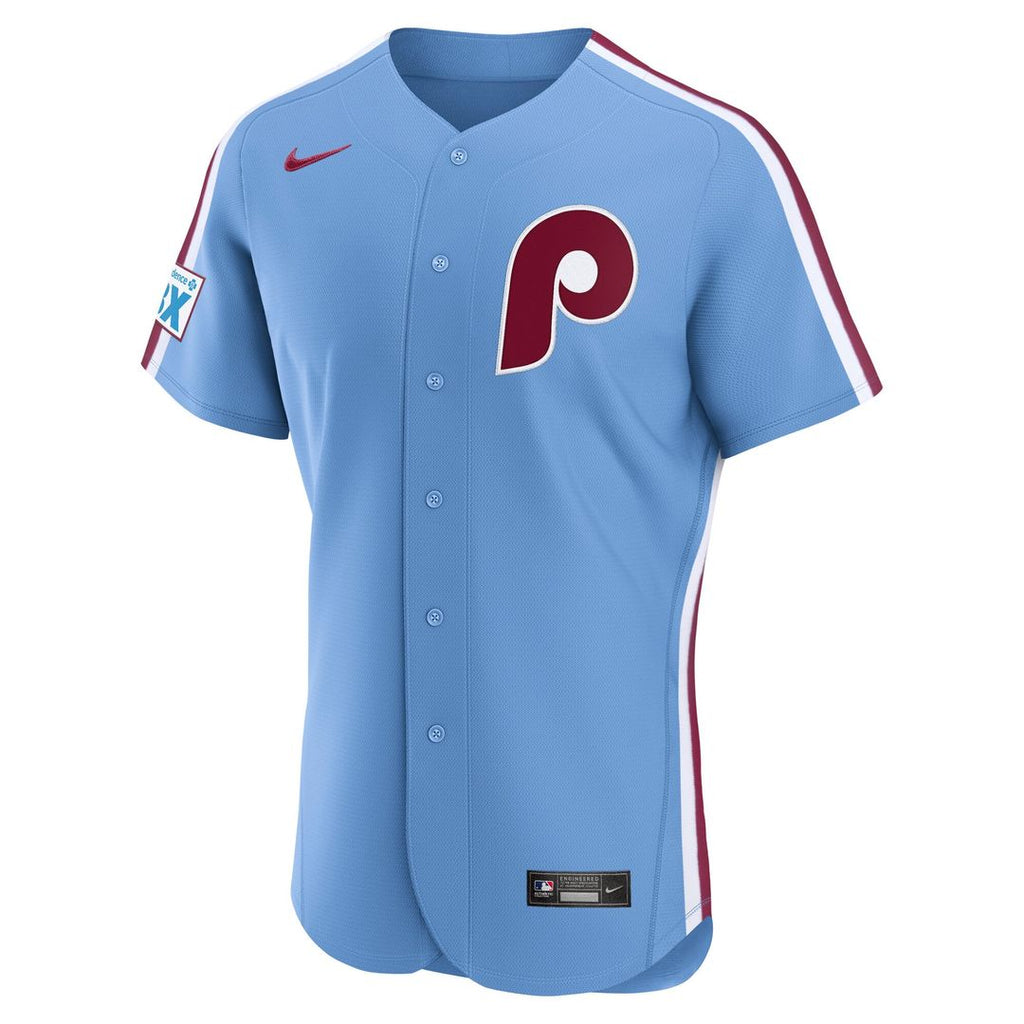 Philadelphia Phillies | Nike Light Blue Alternate Sponsor Patch Authentic Jersey