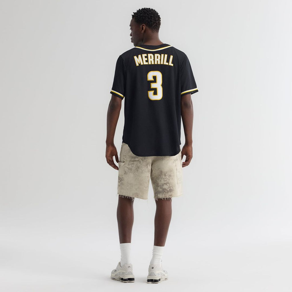 San Diego Padres Jackson Merrill | Nike Fashion Replica Black Out Jersey