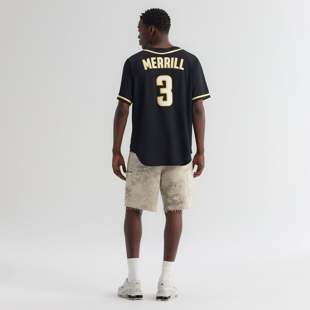 San Diego Padres Jackson Merrill | Nike Fashion Replica Black Out Jersey