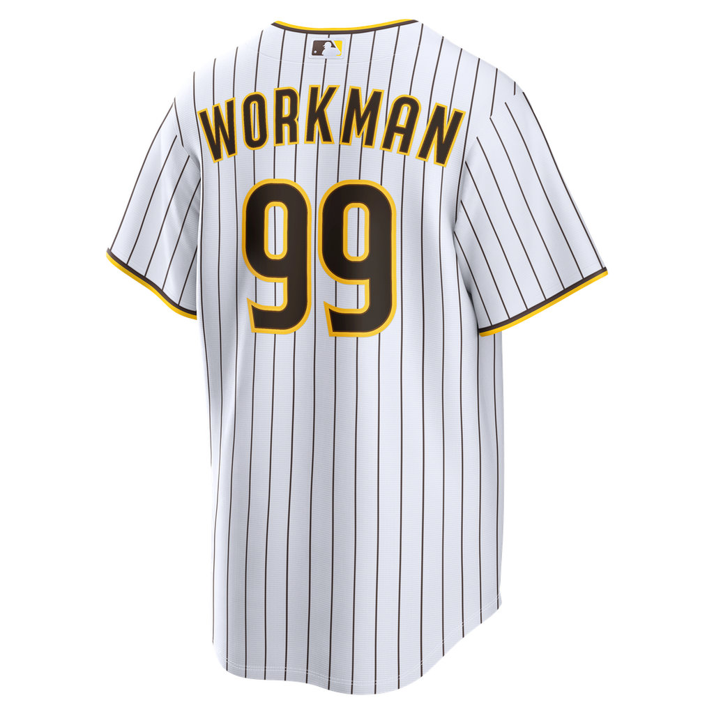San Diego Padres Gage Workman | Nike White Home Replica Jersey