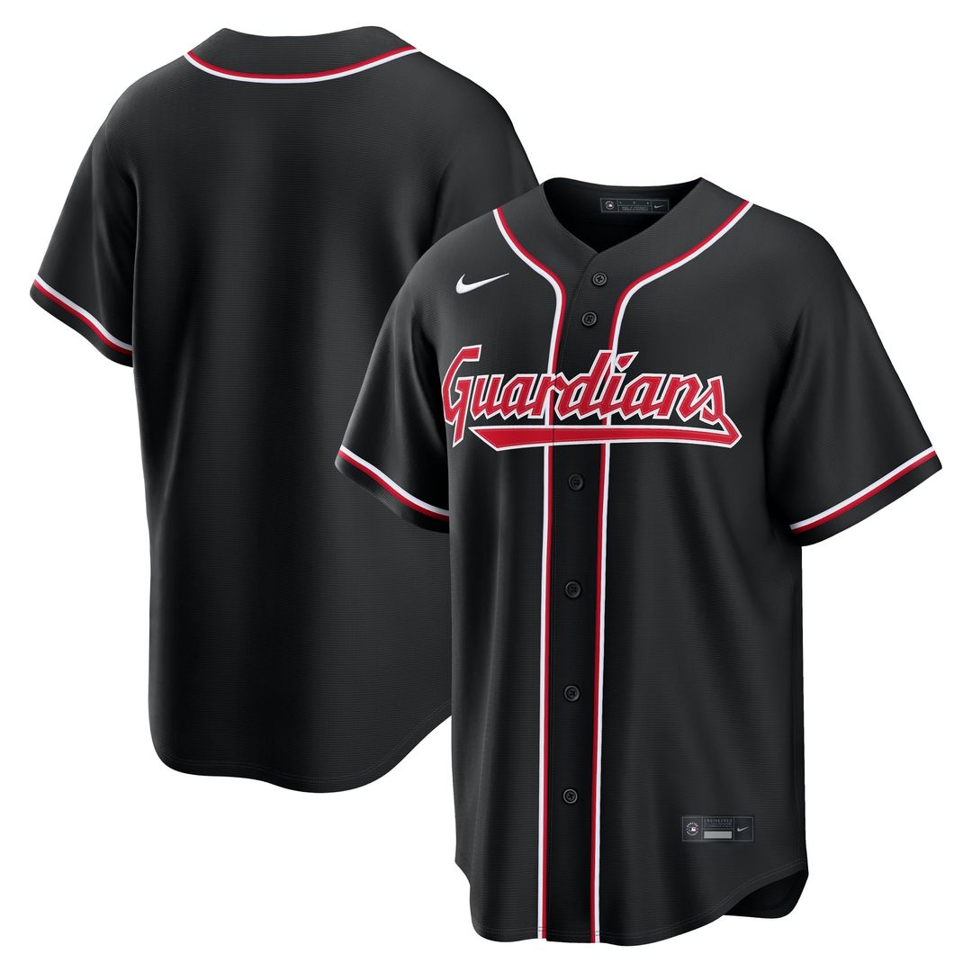 Cleveland Guardians | Nike Fashion Replica Black Out Jersey