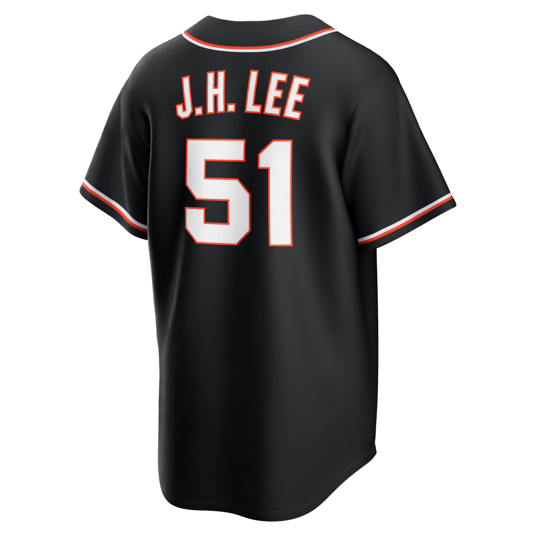 San Francisco Giants Jung Hoo Lee | Nike Fashion Replica Black Out Jersey