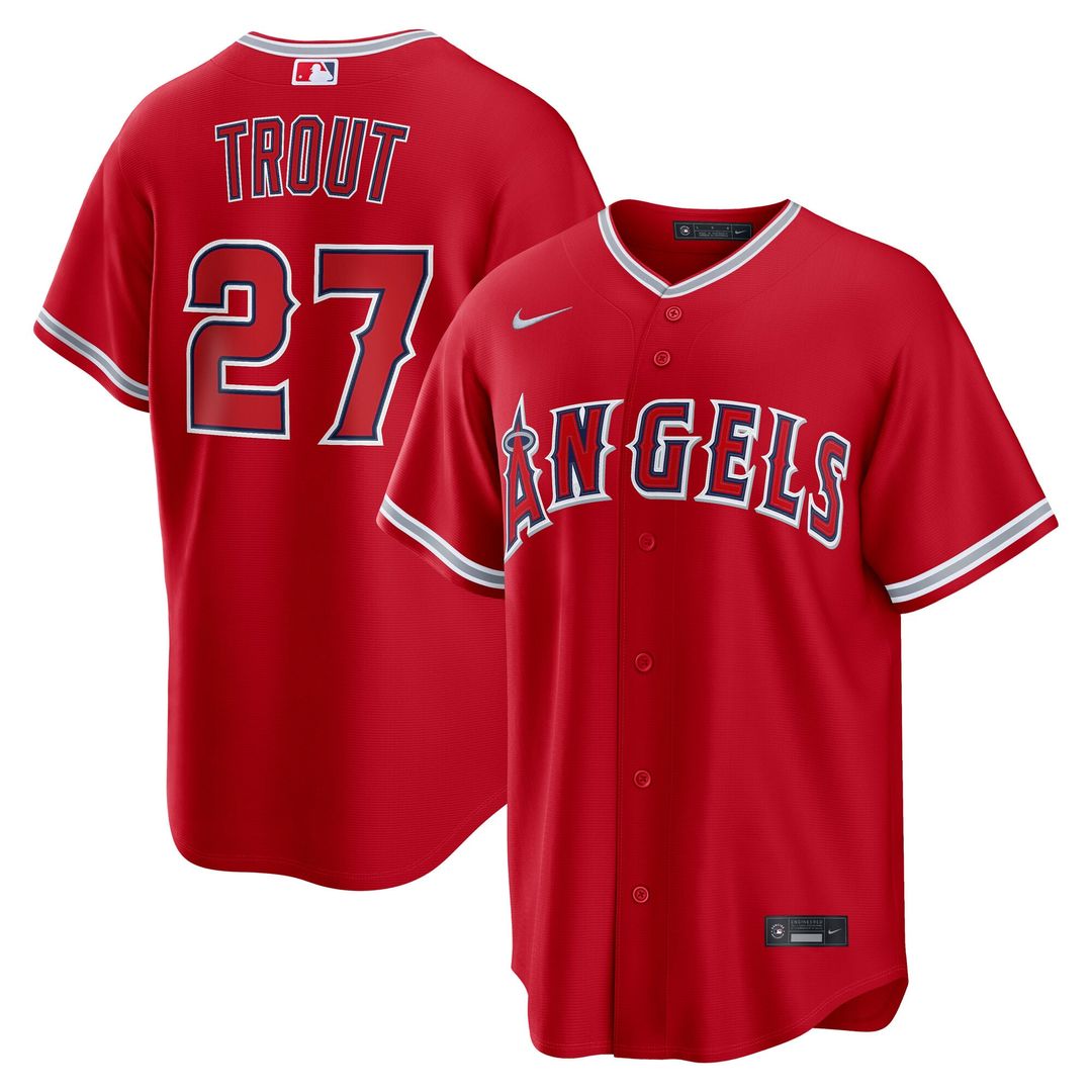 Los Angeles Angels Mike Trout | Nike White Alternate Replica Jersey