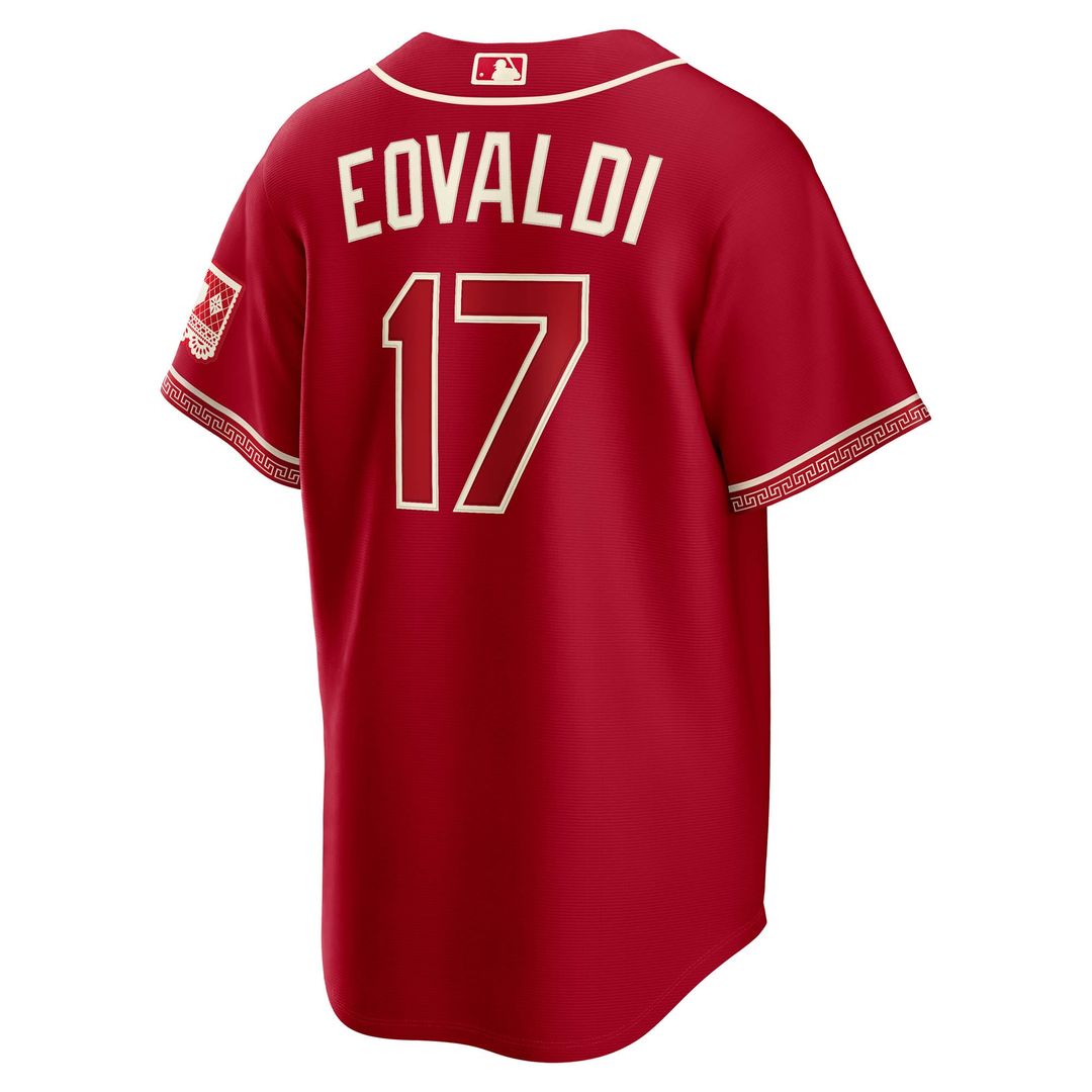 Texas Rangers Nathan Eovaldi | Nike Red 2026 City Connect Stadium Jersey