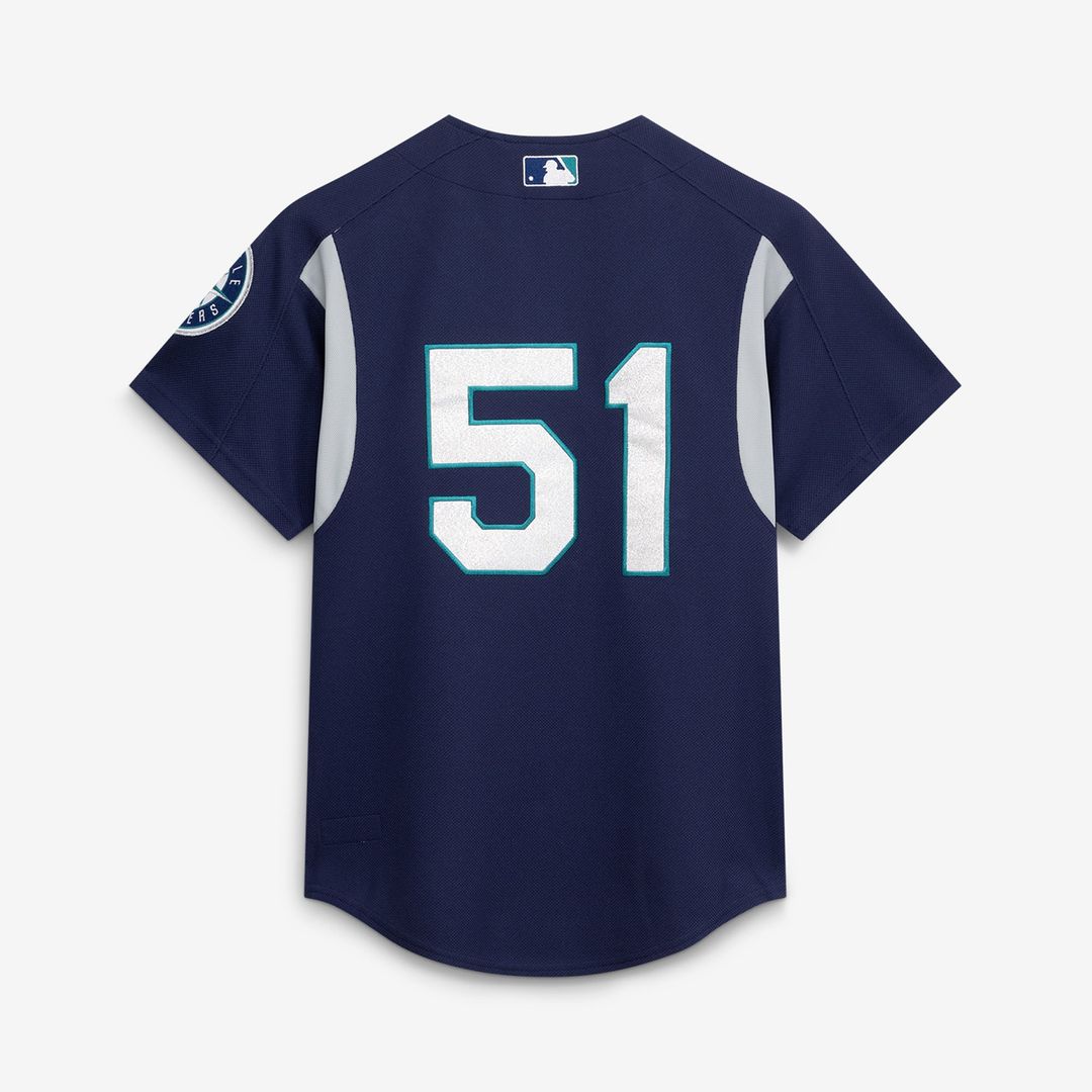 Seattle Mariners Ichiro Suzuki | Mitchell & Ness Navy Cooperstown Collection Batting Practice Jersey