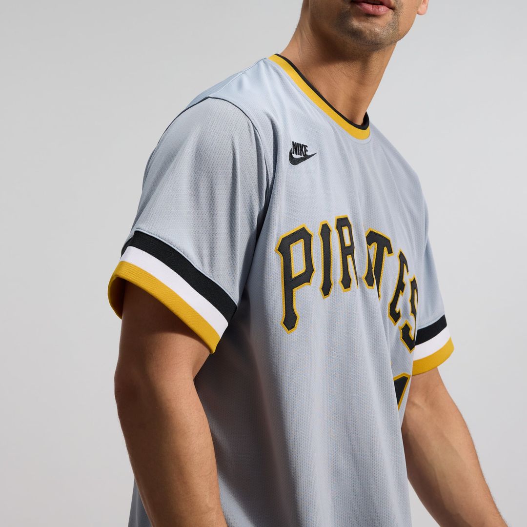 Pittsburgh Pirates Roberto Clemente | Nike Gray Throwback Cooperstown Collection Limited Jersey